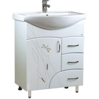 Dulap pentru lavoar Mashtab 11652 Stuff cu 3 sertare 65cm Alb