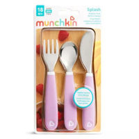 Set tacamuri din inox Munchkin Splash Pink 12+ luni