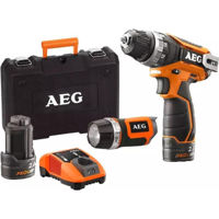 Набор электроинструментов AEG JP12CLI-202C (masina de gaurit si insurubat +Lanterna) 12V 2x2Ah 4935464233