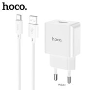 Hoco C106A Leisure single port charger set(Type-C)(EU)