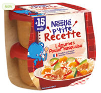 Nestle пюре овощи-курица по баски, 2х200гр, (15+)