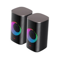Gaming Speakers Havit SK212, 2x2.5" drivers, 2x3W RMS, 4Ohm, 3.5mm/BT, RGB, Black