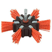 Set de tubulare, bite, duze Wolfcraft Perie-evantai din sarma de nylon, actiune agresiva 100mm 1512000