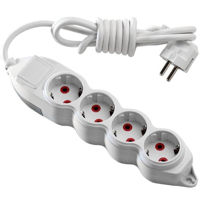 Удлинитель электрический Mono Electric 4п 2м белый Orion