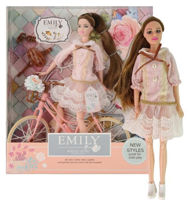 Кукла Essa QJ077 Păpușa Emily cu bicicletă