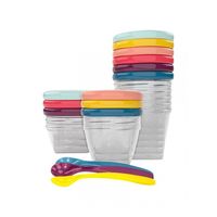 Set pentru pastrarea produselor Babymoov Babybols (12 recipiente/3 lingure)