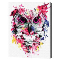 Картина по номерам BrushMe BS26136 40x50cm (în cutie) Bufniță în culori