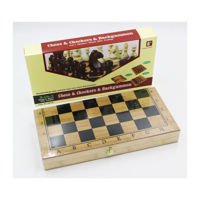 Шахматы + шашки + нарды из дерева 3-в-1 50x25 см 2311-1274 (11034)