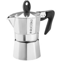 Кофеварка гейзерная Pedrini 25652 на 1 чашку, алюминевая