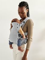 Marsupiu anatomic BabyBjorn Harmony Silver 3D Mesh