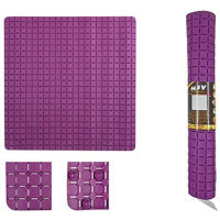 Коврик для ванной MSV 21442 Covoras pentru dus 54x54cm Premium violet, cauciuc