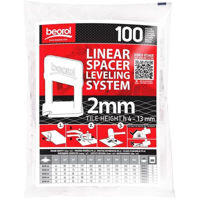 Set de unelte de mână Beorol 1050784 Cleme p/u nivelarea gresie 2mm/h4-10mm 100buc