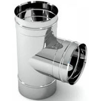 Дымоход miscellaneous Тройник нержавеющая стальd.150 (316)