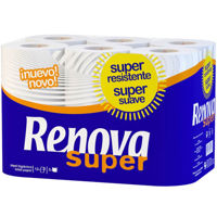 Туалетная бумага Renova Super White, 2 слоя (12 рулона)