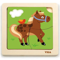 Головоломка Viga 51312 Mini-puzzle din lemn Cal