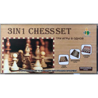 Настольная игра miscellaneous 1907 Sah, dame, narde din lemn 3 in1/34 cm 001L X