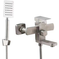 Смеситель для ванны Mat|eco Inox Cubo никель браш