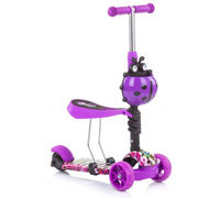 Chipolino Самокат "Kiddy Evo" фиолетовый/граффити