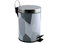 Ведро для мусора с педалью 3l Origami, нерж сталь