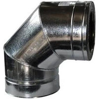 Дымоход miscellaneous Колено нержавеющая сталь оцинкованная CF 90* 180/250 (304/Z) VL