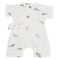 Детская одежда Minikin 22301474 Bon Voyage Кимоно р-р74, молочный перья, унисекс