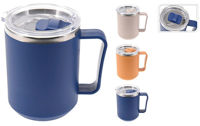 Термокружка Promstore 55530 Cana 420ml cu capac, metal/plastic