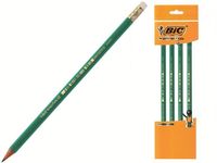 Set creioane simple cu radiera 4buc BIC ECO Evolution 655