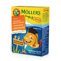 cumpără Mollers Omega-3 Fishes Orange jeleuri N36 în Chișinău