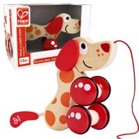 Игрушка Hape E0347 Jucarie de tras cu șiret Cățeluș
