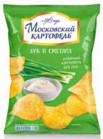 Chips-uri "Moscovskii Kartofeli" Ceapa si Smintina 130g