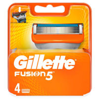 Сменные лезвия для бритвы Gillette Fusion, 4 шт.