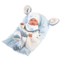 Кукла Llorens 73895 Nico Recien Nacido Cojin Azul 40cm