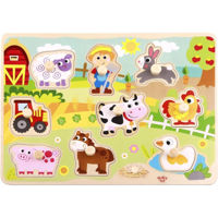 Головоломка Tooky Toy R25 /23 (43215) деревянная с домашними животными TY858