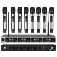 Микрофон RBR BM-7078 8H Wireless UHF 8 Microfoane