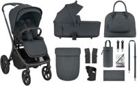 Детская коляска Kikka Boo 31001020171 Carucior 2in1 Goya Platinum Graphite