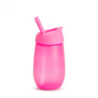 Бутылочка с трубочкой Munchkin Simple Clean Розовый (300 мл)
