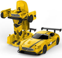 Игрушка Rastar 62300 Die cast 1:32 Mercedes-Benz GT3 Transformable car, galbena, 58369