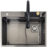 Мойка кухонная со смесителем SanDonna HD6850 Negru