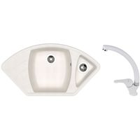 Мойка кухонная со смесителем Dr.Gans Gabi + SanDonna F 1069 alb