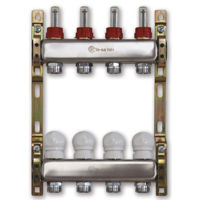 Аксессуар для систем отопления Innofloor Set Distribuitor inox INNOFLOW 1" 9C cu debitmetre INFLW-09