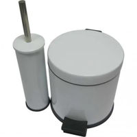 Accesoriu pentru WC Hydro S Set: coș de gunoi + perie WC cu suport 0430013