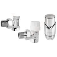 Аксессуар для систем отопления Ferro ZTM31CR+cap termo, robinet cal colt set 1/2" tur+retur
