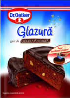 Glazură ciocolată neagră Dr. Oetker Decor, 100g