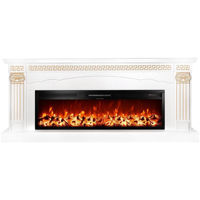 Камин электрический ArtFlame Calisto XL & Tanzania, 820x1900x300 mm, Alb