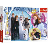 Головоломка Trefl 14817 Puzzles - 100 Glitter - In the glow of love / Disney Frozen 2