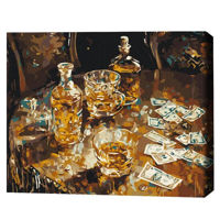 Tablou pe numere BrushMe BS53980 40x50cm (în cutie) Vacanță de aur