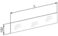 cumpără Barieră din sticlă cu dimensiunile de 150x665 mm. în Chișinău