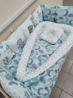Комплект постельного белья в кроватку Pampy Мятный  + Babynest