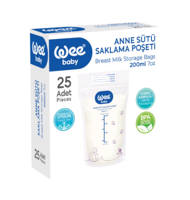 Pungi pentru lapte Wee baby 25 buc/200 ml