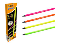 Set creioane simple 12buc BIC FLUO Evolution